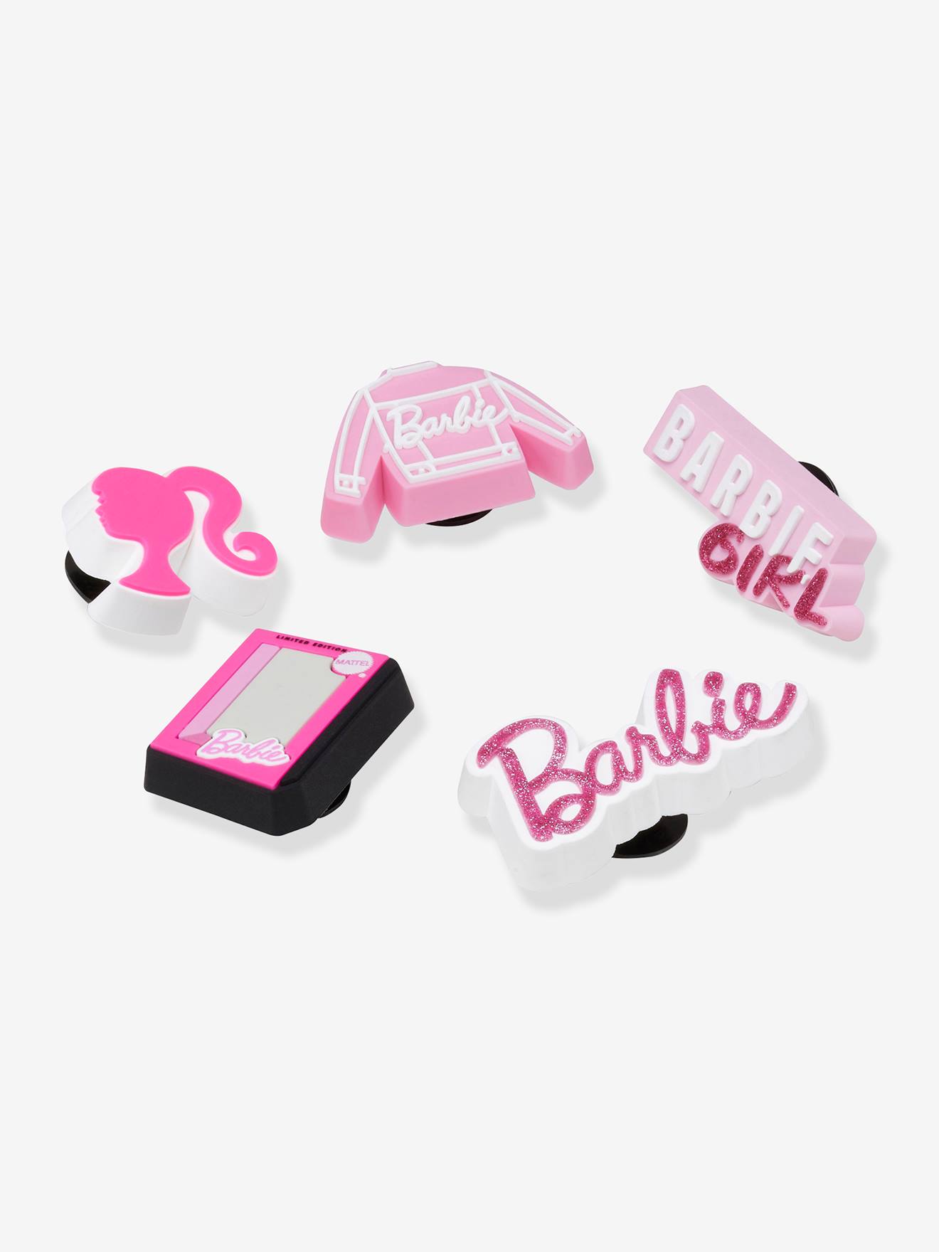 Crocs Er Pack Kinder Schuhanstecker Jibbitz Barbie Crocs In Mehrfarbig